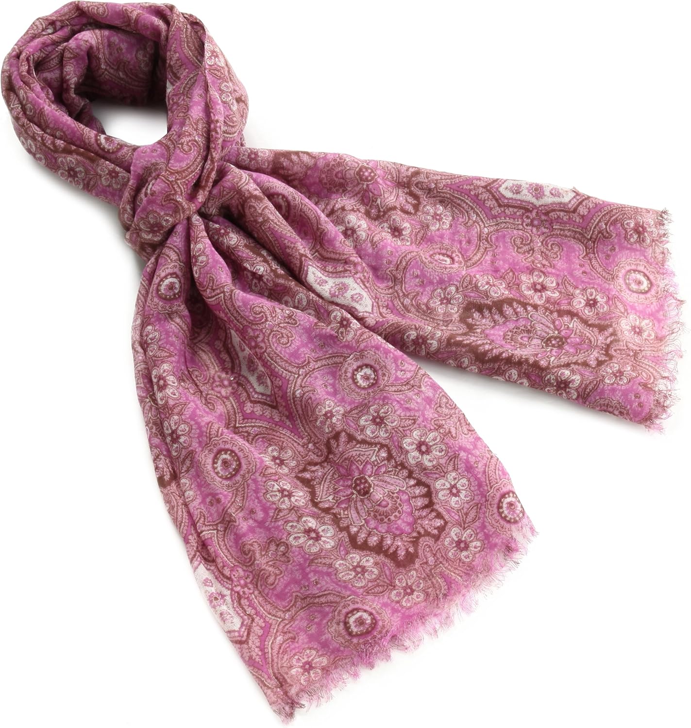 Moon Bat Rouge Glasse Oriental Paisley Pattern Big Stole